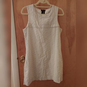 J. Crew Seersucker Eyelet Shift Dress Size 6